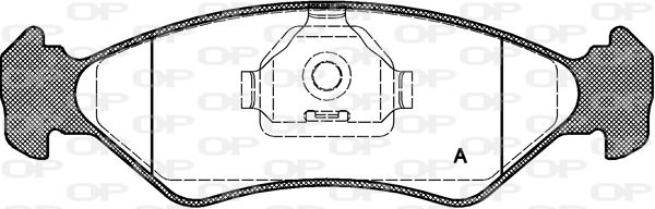 OPEN PARTS Комплект тормозных колодок, дисковый тормоз BPA0285.10